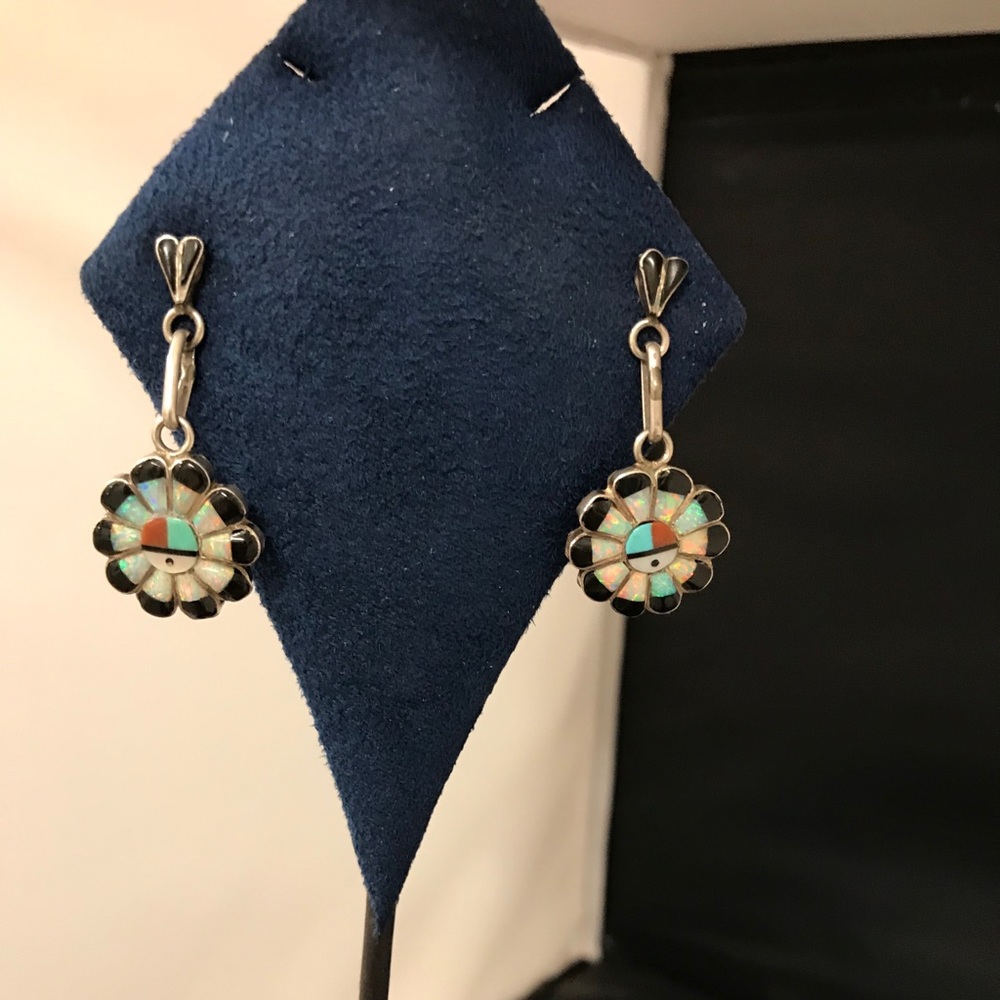Sterling Silver Zuni Earrings